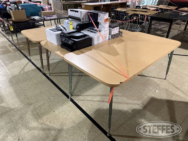 (3) Tables w/printing supplies